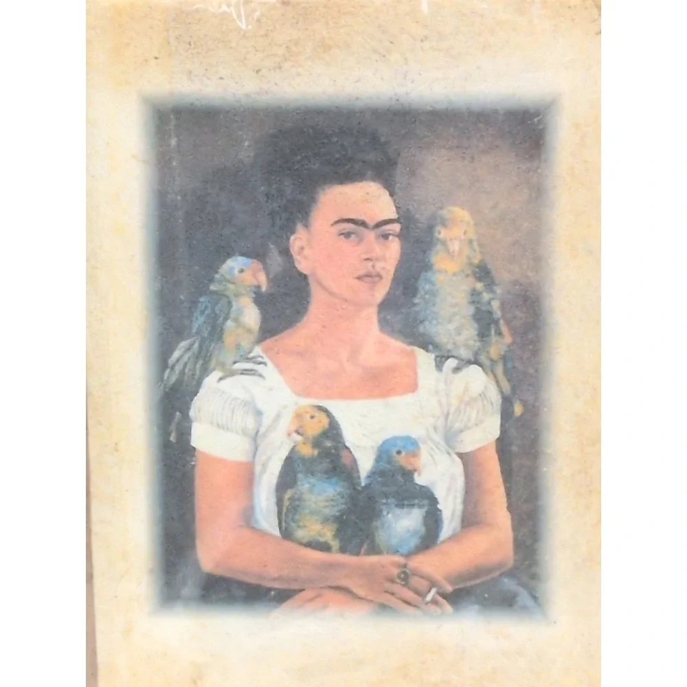 Handmade Bark Paper Amate Journal Frida Kahlo Art Mexico 4